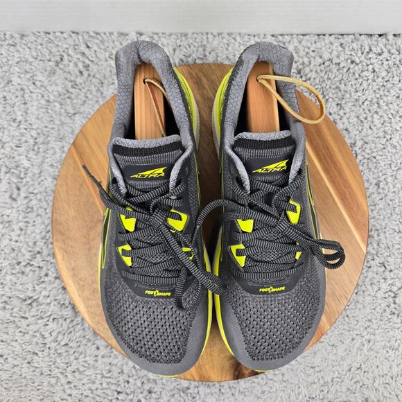 Altra Mens 10 Torin 4 Gray Lime Athletic Daily Performance Gym Road Running Shoe - Picture 5 of 12